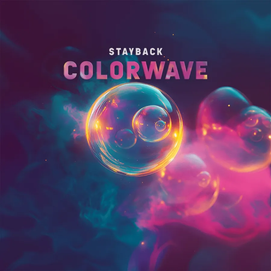 Barevné bubliny v neonovém kouři – cover singlu Colorwave